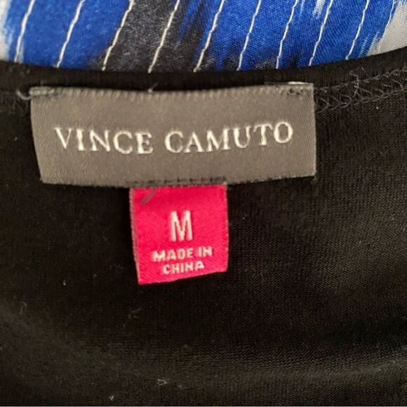 Vince Camuto Black Blue Sequin Tank SZ M - Picture 11 of 13